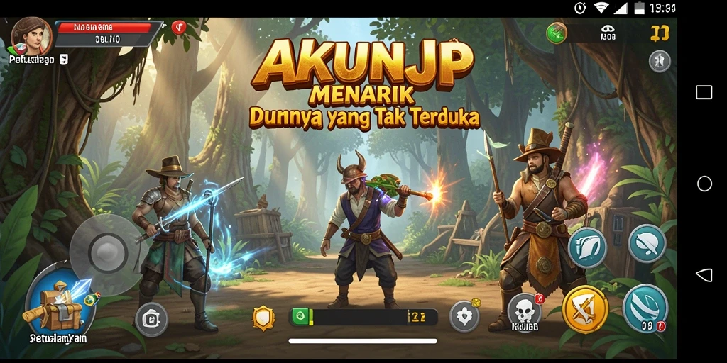 Tampilan gameplay menarik dari AKUNJP yang menampilkan petualangan seru.