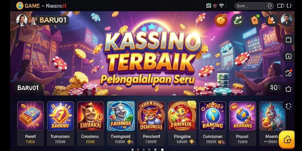 Tampilan gameplay menegangkan dari BARU01 yang penuh aksi Kasino.