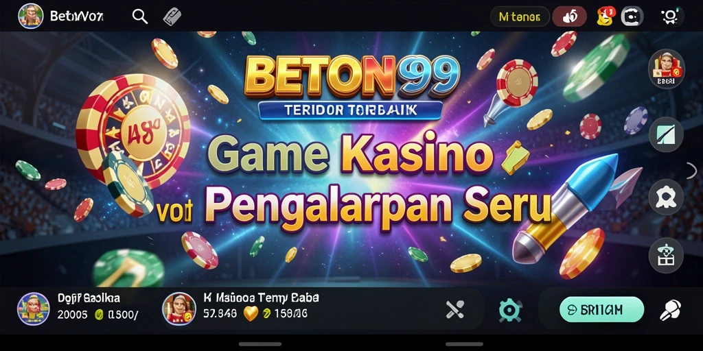Screenshot BETON999 menampilkan gameplay Kasino yang mendebarkan.