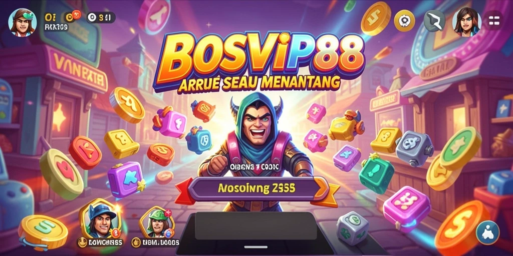 Tampilan screenshot utama BOSVIP88 menampilkan gameplay Arcade yang mengasyikkan.