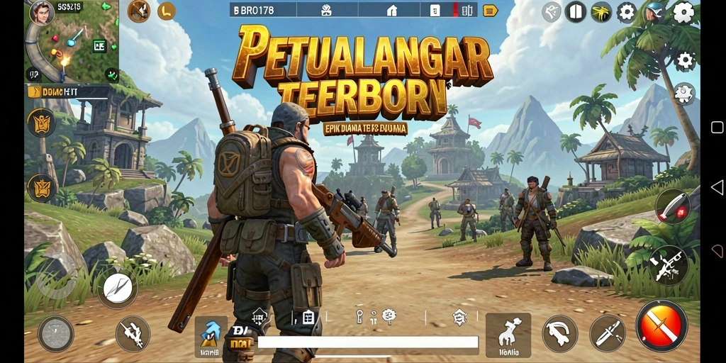 Screenshot menunjukkan gameplay eksplorasi dunia terbuka yang menarik.