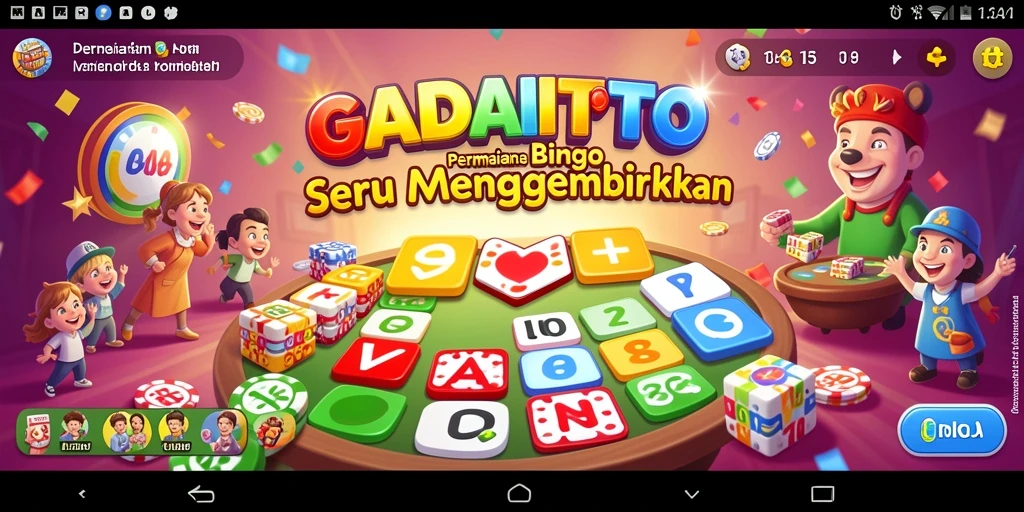 Tampilan gameplay GADAITOTO yang penuh warna dan seru.