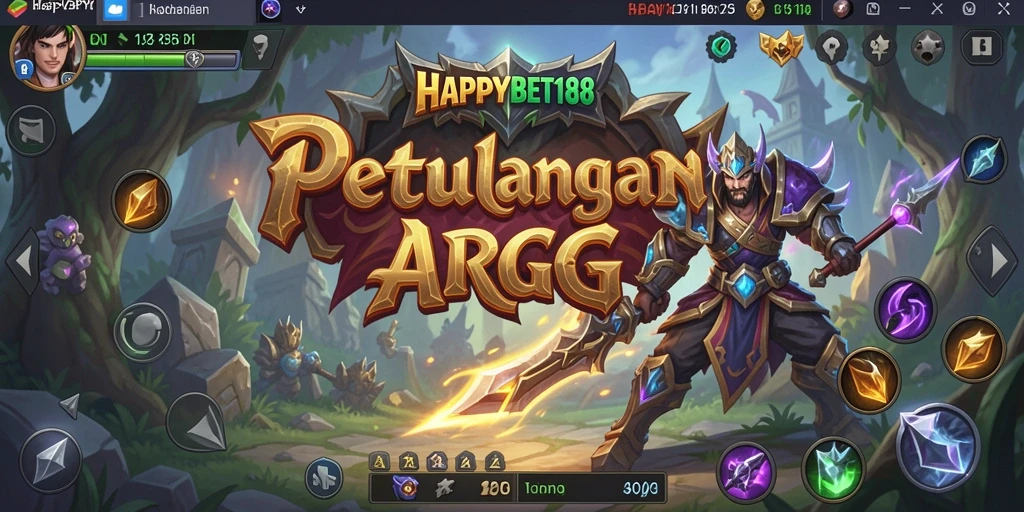 Tampilan menarik dari gameplay ARPG dalam HAPPYBET188.