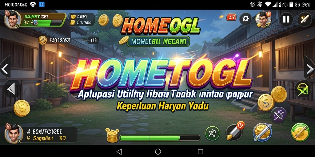 Tampilan aplikasi HOMETOGEL yang user-friendly dan intuitif.