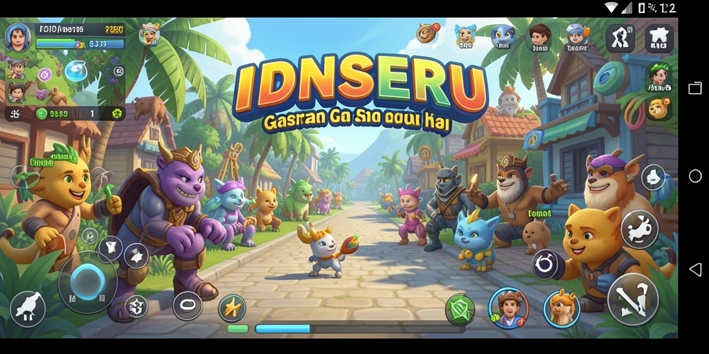 Tampilan gameplay seru dari IDNSERU menunjukkan keseruan bermain.