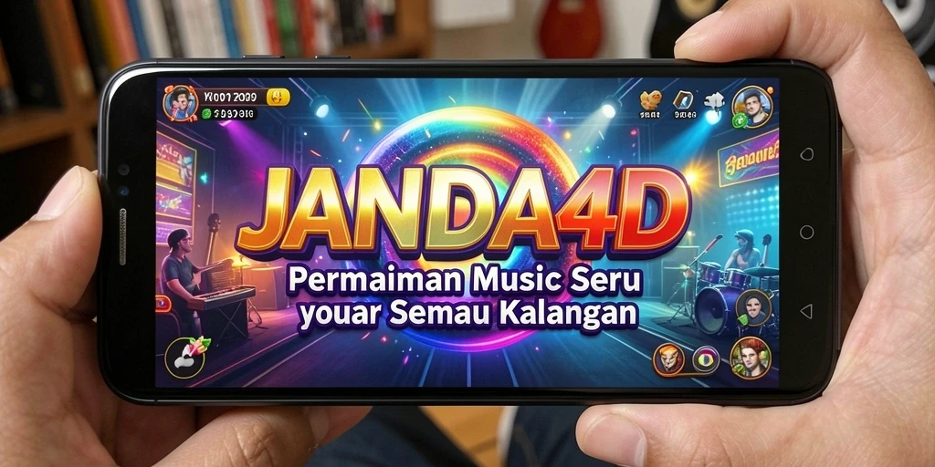 Screenshot gameplay JANDA4D menampilkan keseruan bernyanyi bersama.