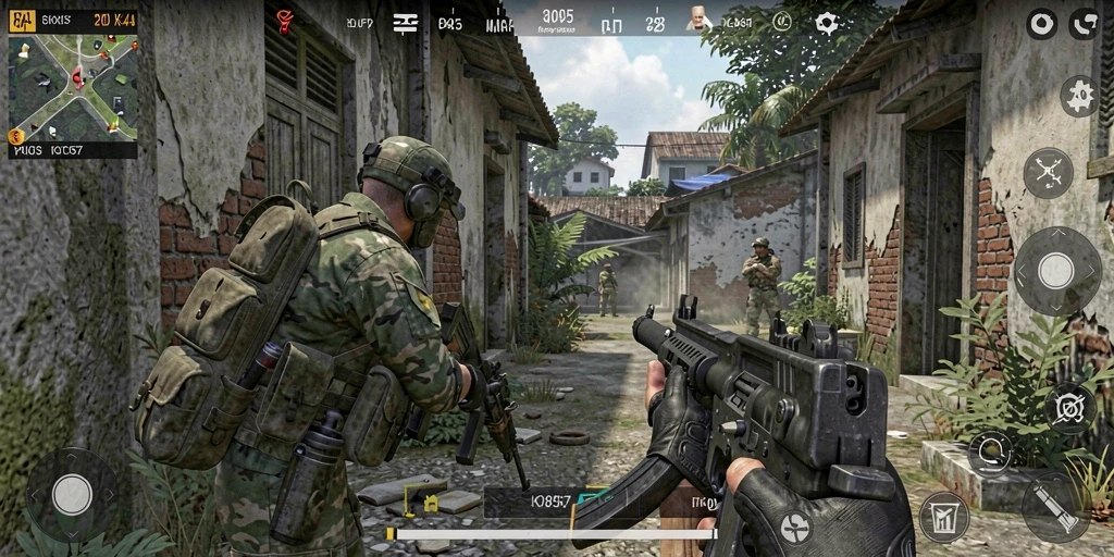 Screenshot menampilkan aksi gameplay seru dari KO857.
