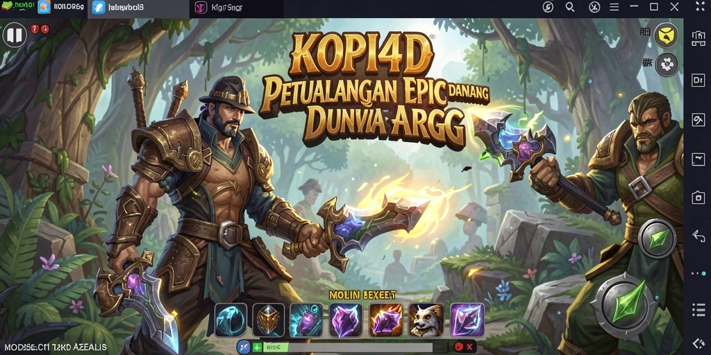Tampilan seru dari gameplay ARPG di KOPI4D.