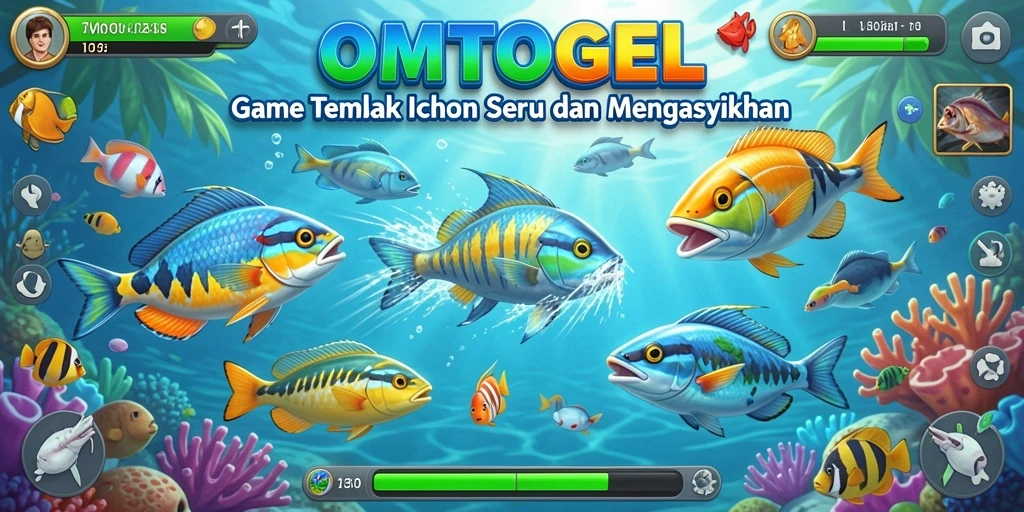 Tangkapan screenshot gameplay OMTOGEL saat berburu ikan.