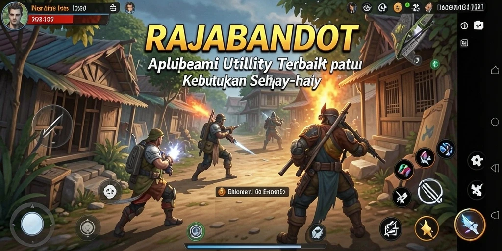 Screenshot utama RAJABANDOT menunjukkan antarmuka aplikasi yang intuitif dan fungsional.