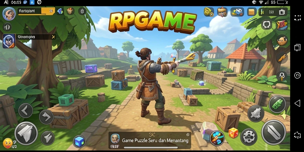 Screenshot RPGAME menampilkan gameplay Puzzle yang menarik dan menantang.