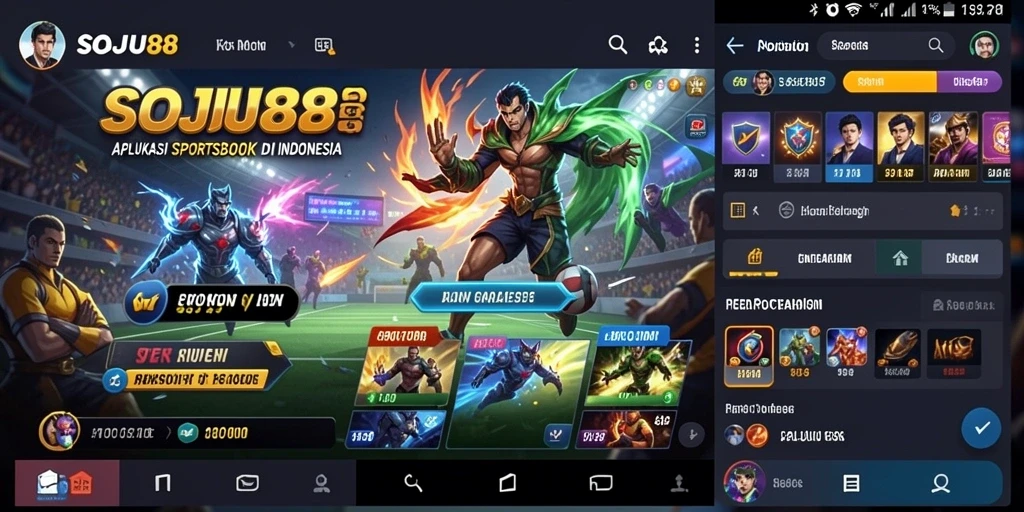 Tampilan gameplay SOJU88 yang menarik dan informatif tentang taruhan olahraga.