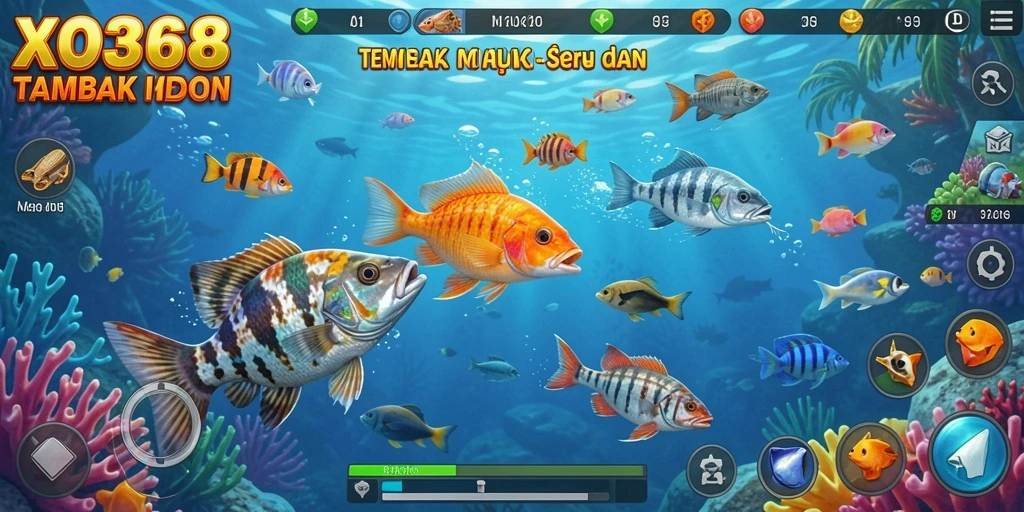 Gameplay seru Tembak Ikan di XO368 yang mengasyikkan.